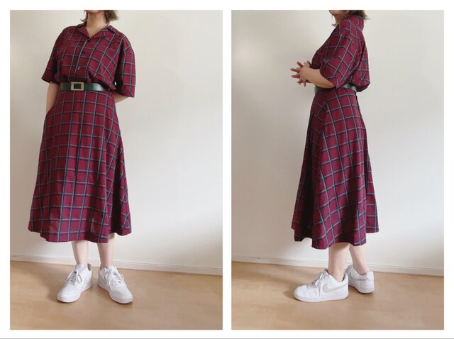 極美品　SEQUEL ブロックチェック　ヘビーウエイト　オープンカラーシャツ 極美品 SEQUEL ブロックチェック ヘビーウエイト オープンカラー