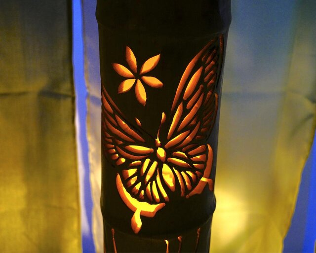 竹あかり　彩と華　〜〜曼珠沙華〜〜　２つの美しさが楽しめる 竹あかり 彩と華 〜〜曼珠沙華〜〜 2つの美しさが楽しめる | iichi