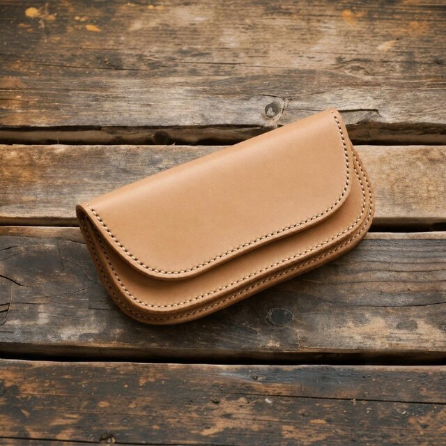 本革手縫いのトラッカーウォレット 長財布【受注製作】 | iichi 日々の