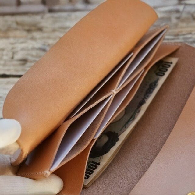 本革手縫いのトラッカーウォレット 長財布【受注製作】 | iichi 日々の