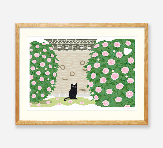 イラストフレーム(03.雪のいたずら)の画像1枚目
