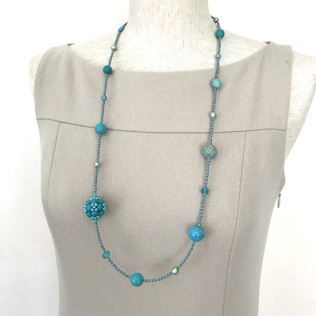 Beads & Turquoise Necklace｜ビーズ&ターコイズネックレス