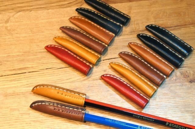 革の鉛筆キャップ Iichi ハンドメイド クラフト作品 手仕事品の通販
