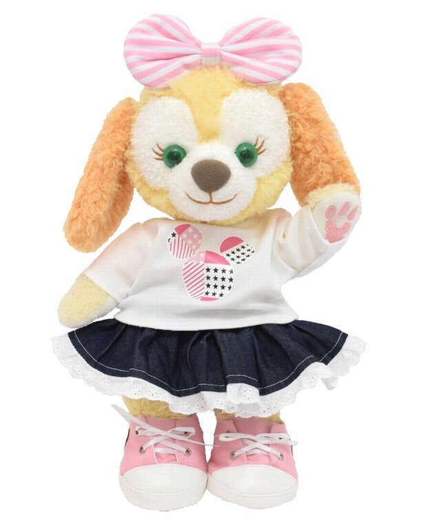 クッキーアン 服 コスチューム 白Tシャツデニムセット 本体無 Sサイズ用 PINK