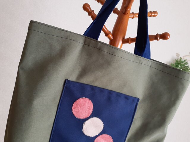 トートバッグカーキ色人気の可愛い大きめカバン | iichi 日々の