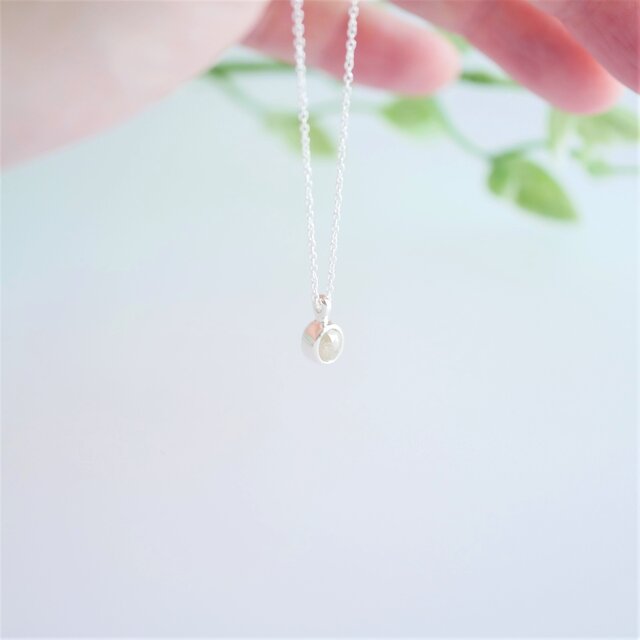 【純銀】ナチュラルダイヤモンドのネックレス | iichi ハンドメイド・クラフト作品・手仕事品の通販