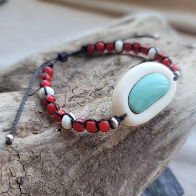 鹿の角 ピクシーターコイズ ブレスレット