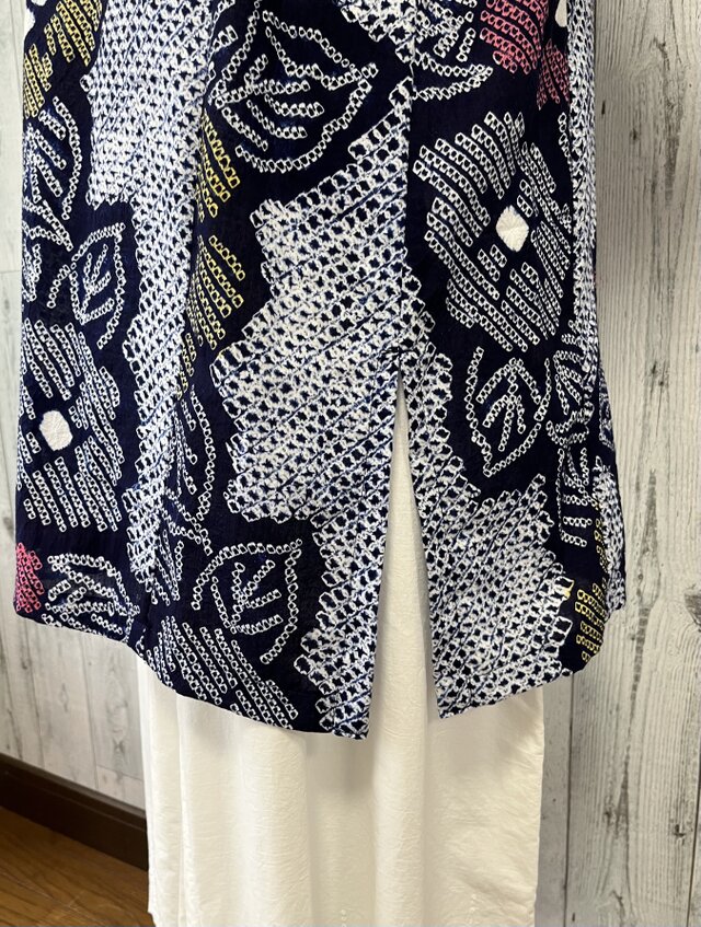 有松絞り浴衣リメイク　　チュニック&ワンピース（まとめ) 有松絞り浴衣リメイクワンピース】高木ふくえ先生 – こっとん