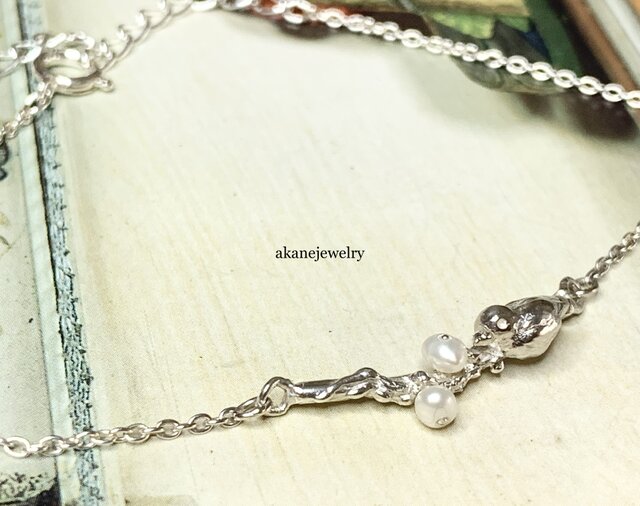 K様ご注文小鳥のブレスレット シルバー製の画像1枚目