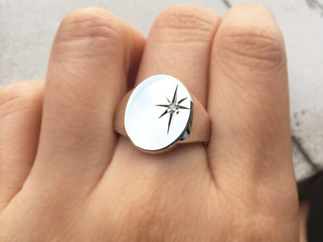 スウェーデン製 1964 SIL925 モノグラム シグネットリング 14号 スウェーデン製 1964 SIL925 モノグラム シグネットリング 14号