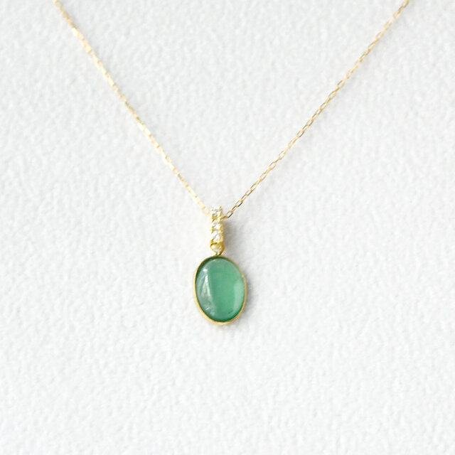 K18 ミャンマー産 上質翡翠 ダイヤ ペンダントトップ CA030BS | iichi