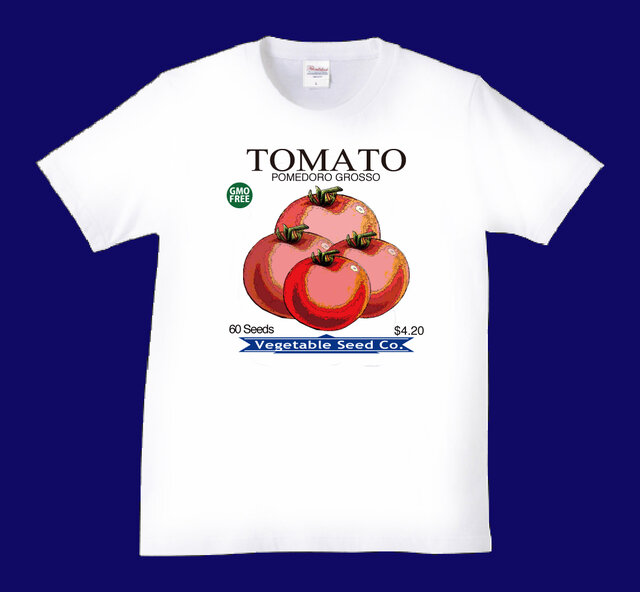 かわいいトマト【RONRON】SLICED TOMATOクロップドTシャツ Tシャツ TOMATO(トマト） | iichi 日々の暮らしを心地よくする