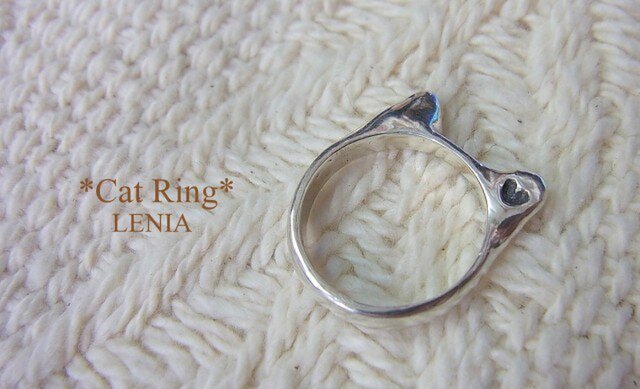 *Cat Ring*silver猫耳リングの画像1枚目