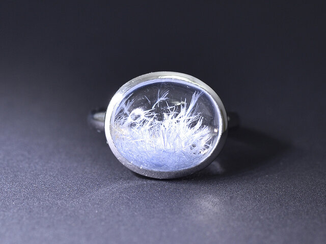 Dumortierite in Quartz Pt950 Ring【apartamento/アパトメント】の画像1枚目