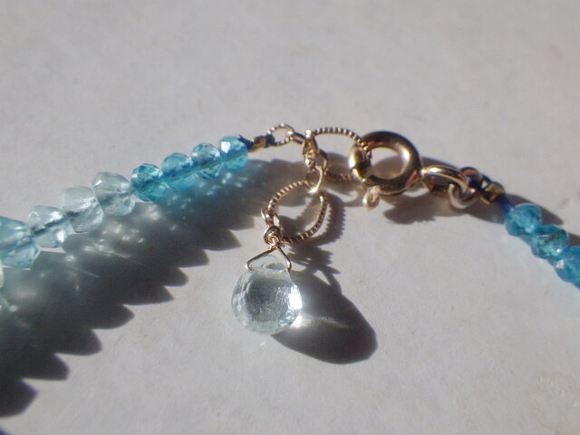 14Kgf* Opal Ocean Ombre Bracelet オパール＆アクアマリン＆アパタイト☆アジャスター | iichi  日々の暮らしを心地よくするハンドメイドやアンティークのマーケットプレイス