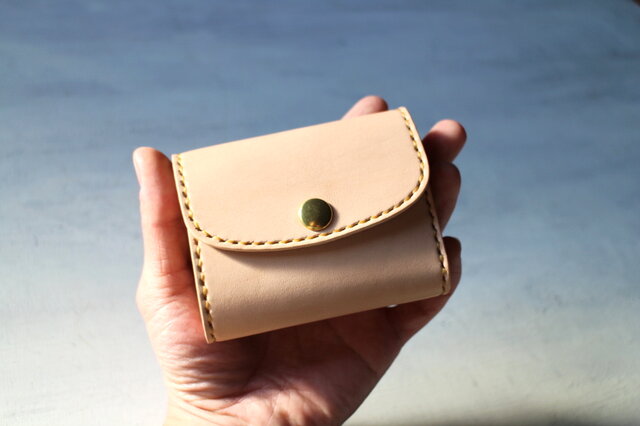 【受注制作】三つ折り財布　Rondine　フルハンドメイド 受注制作】三つ折り財布 Rondine フルハンドメイドの通販