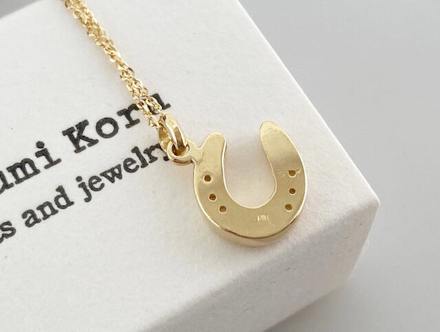 値下げ！18Kゴールド 馬・馬蹄 八角形ペンダント 希少極美品⭐️18金 ペンダントトップ】オーダー品 馬蹄+馬のお