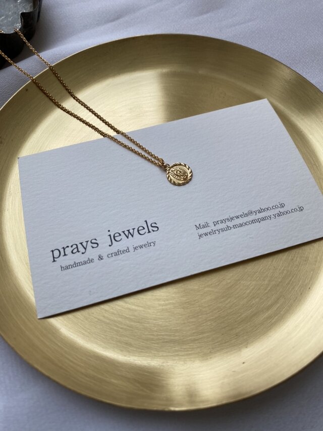 14kgf 【Saint Mary】8ｍｍCoin 40ｃｍ Chain Necklaces　コインネックレス