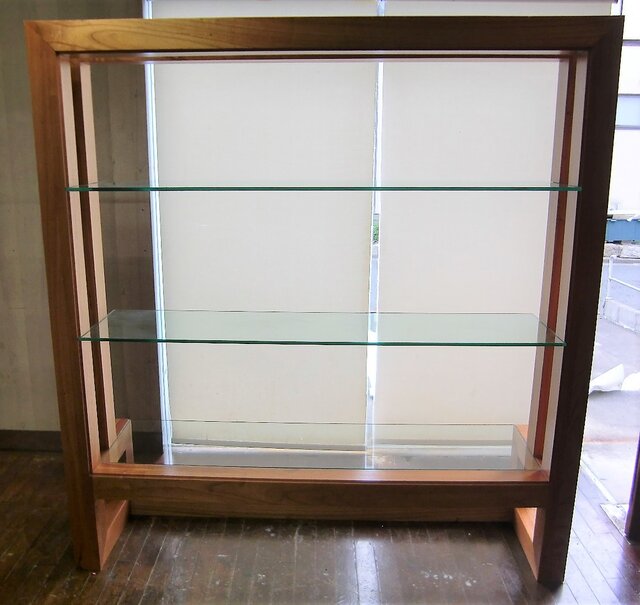 ■交渉可能■　RETRO 男前　/ ミンディ ハイ・シェルフ 　ワイド硝子棚 □ RETRO / ミンディ ハイ・シェルフ ワイド硝子棚 □ | iichi 日々の
