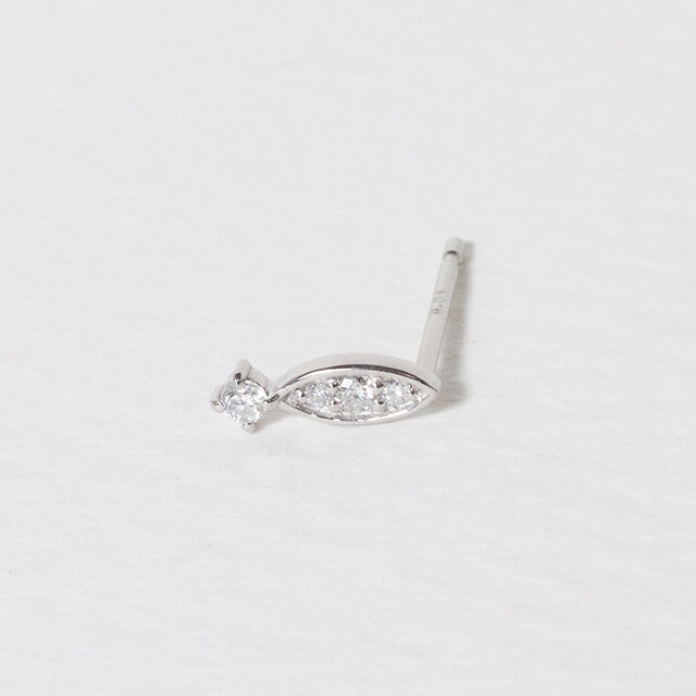 【新品】PT ダイヤモンド ピアス 0.809CT