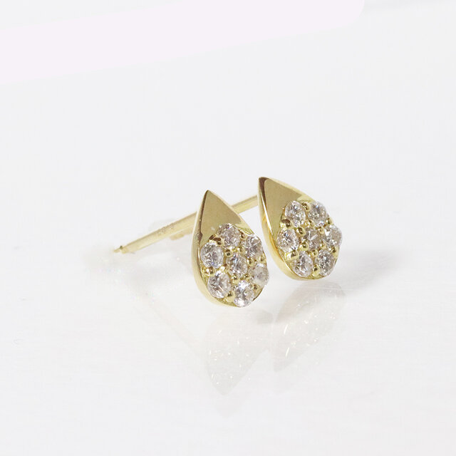 天然ダイヤモンドピアス0.62ct k18 - アクセサリー