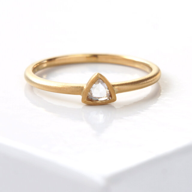 K18YG Diamond Ring-