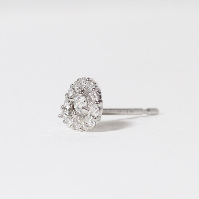 プラチナ ティアドロップピアス 0.20ct 天然ダイヤモンド Pt900