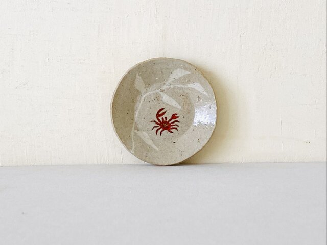 銘々皿C蟹①＊象嵌/色硝子 | iichi 日々の暮らしを心地よくする