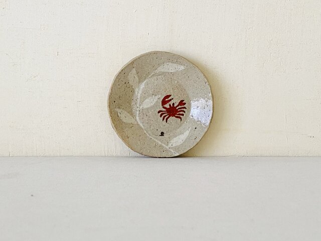 古銅 蟹紋灰皿 手の平に乗せたくなる蟹の器 ◎thankyou sold out!!! つぶらな瞳