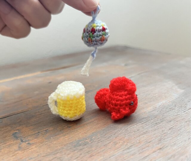 あみぐるみ　Eセット　夏 夏の納涼 あみぐるみセット | iichi 日々の暮らしを心地よくする