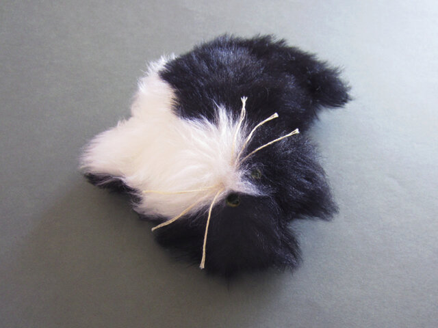 創作人形 福寿 ドール ハチワレ猫 cuddle a fluffy 黒 ふとっちぃZooにゃんこ 黒猫 | リードのおみせ Catail