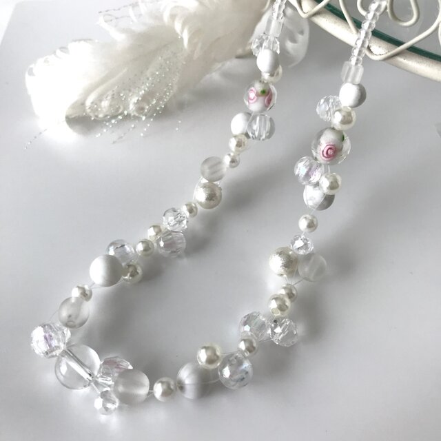Toile トワル 小粒パール ショートネックレス