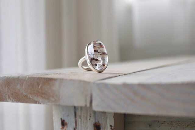 ゲーサイトin quartz ring-