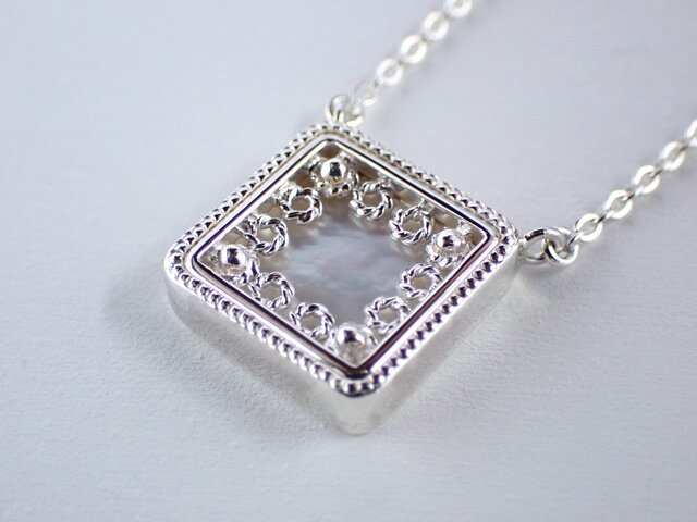 アンティーク アールデコ ネックレス 1920s 白蝶貝 マルカジット 925 アンティーク アールデコ ネックレス 1920s 白蝶貝 マルカジット 925