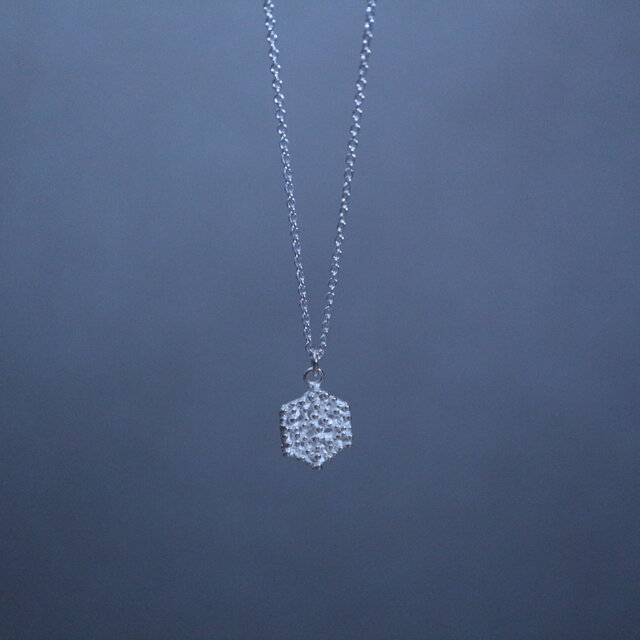 Silver necklace「Snow grain」の画像1枚目
