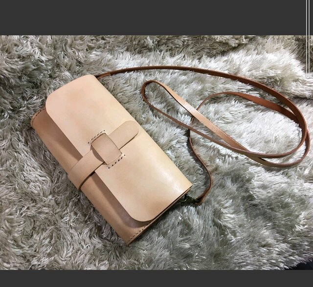 ショルダーバッグmini ヌメナチュラル ショルダーバッグmini ヌメナチュラル | iichi 日々の暮らしを心地よく