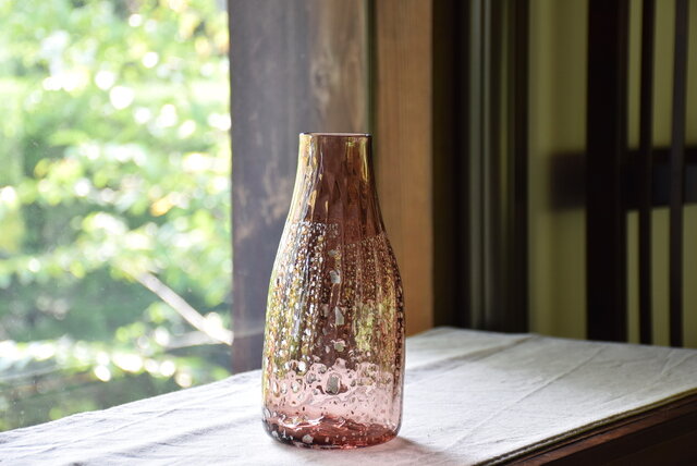 銀箔モールド花瓶~tea/縦長~ | iichi 日々の暮らしを心地よく