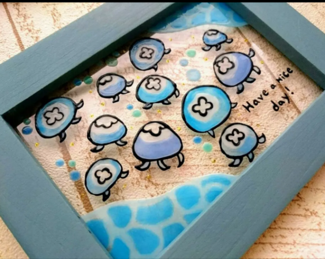 送料無料*ステンドグラス風*クラゲ・海・夏・ハンドメイド♪ | iichi