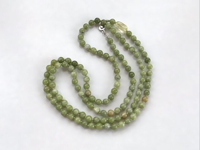 グリーンネックレス［ロングネックレス］【受注制作】／アイドクレース