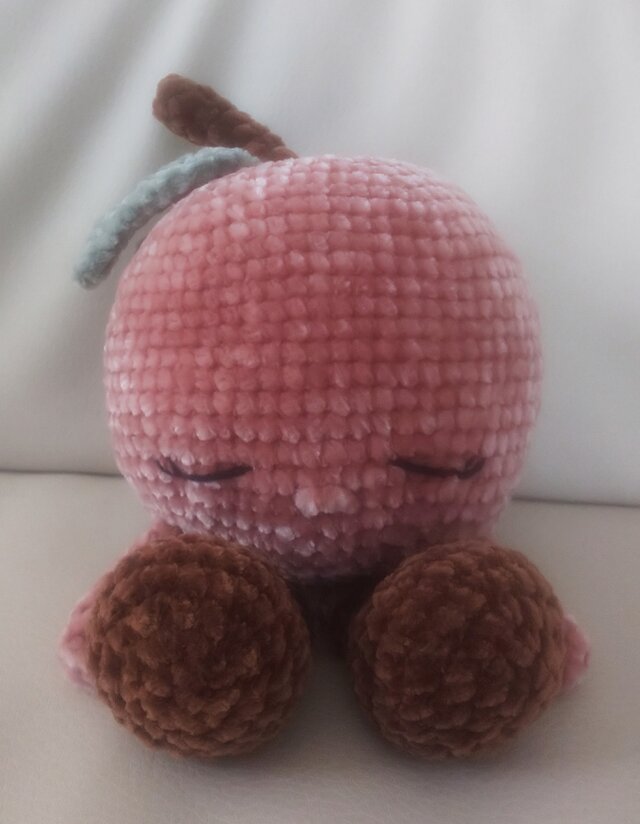 もこもこ編みぐるみ☆モモpaula☆ピンク☆