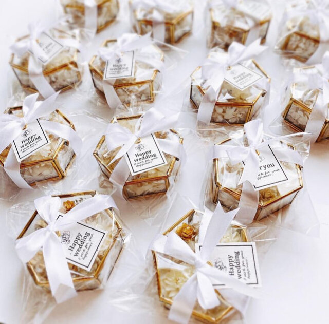 すずらんのリングピロー ガラスケース ブライダル | iichi 日々の