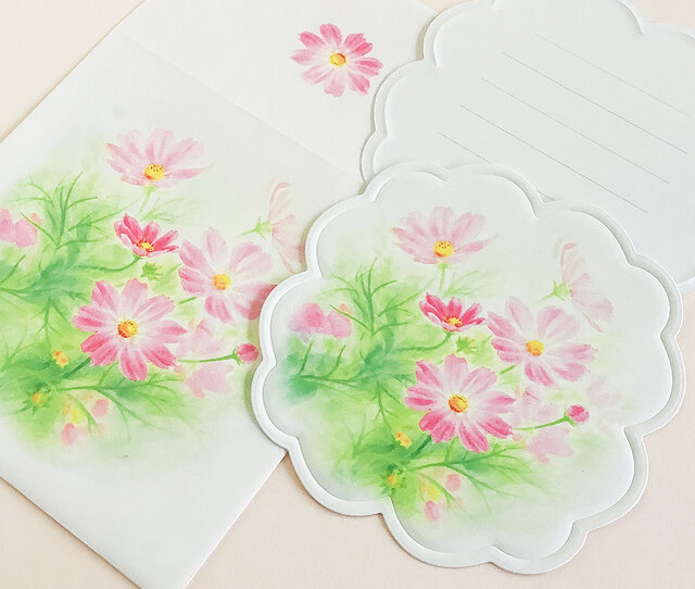 ★新入荷★和風　花型　メッセージカード　カッティングダイ ☆新入荷☆和風 花型 メッセージカード カッティングダイ