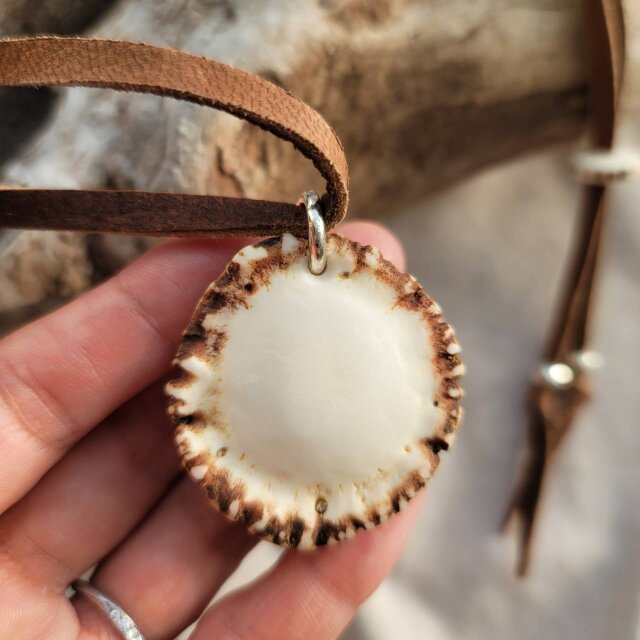 鹿の角 ペルシアンターコイズのペンダント#7 鹿の角 ペルシアンターコイズのペンダント#7 | iichi 日々の