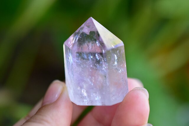 キラキラシラー☆アメジスト ダブルポイント s523 | iichi 日々の