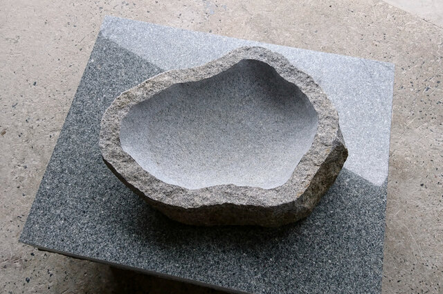 白川石二重枡形水鉢 柳戸川浩山山水風景図正方鉢 NO.281 | 盆栽、盆栽書籍、盆栽鉢の通販