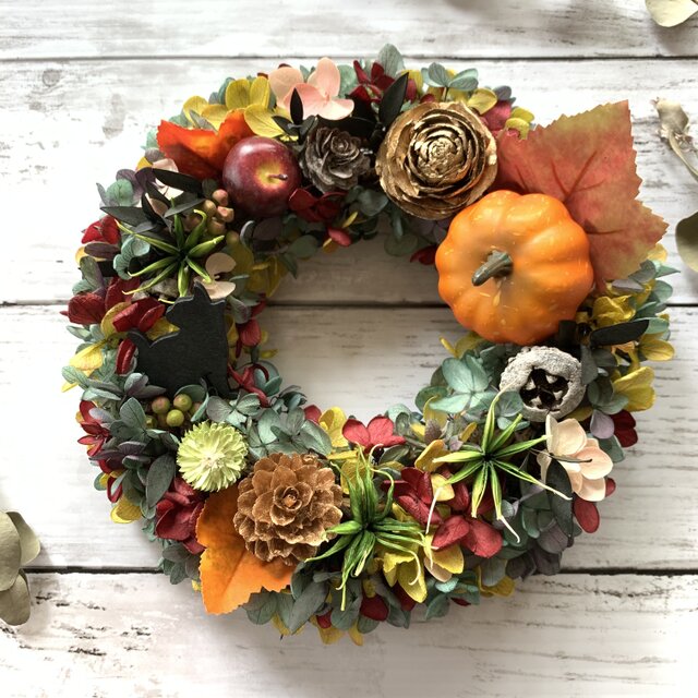 ＊Natural＊ハロウィンリース　かぼちゃ☆ドライフラワーリース imgrc0137433247.jpg
