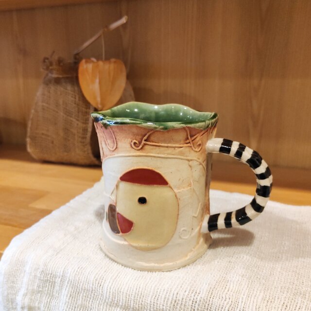 明るく、楽しく、美味しく！マグカップ２　２０２2　織部
