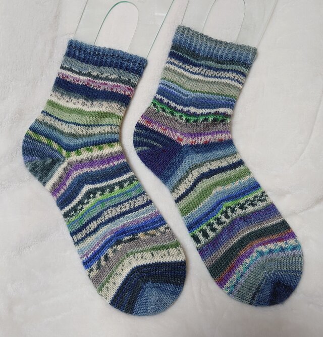 手編み靴下 スクラッピーソックス④