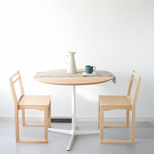 直径90cm/OAK無垢/丸テーブル/ラウンドテーブル/ダイニング