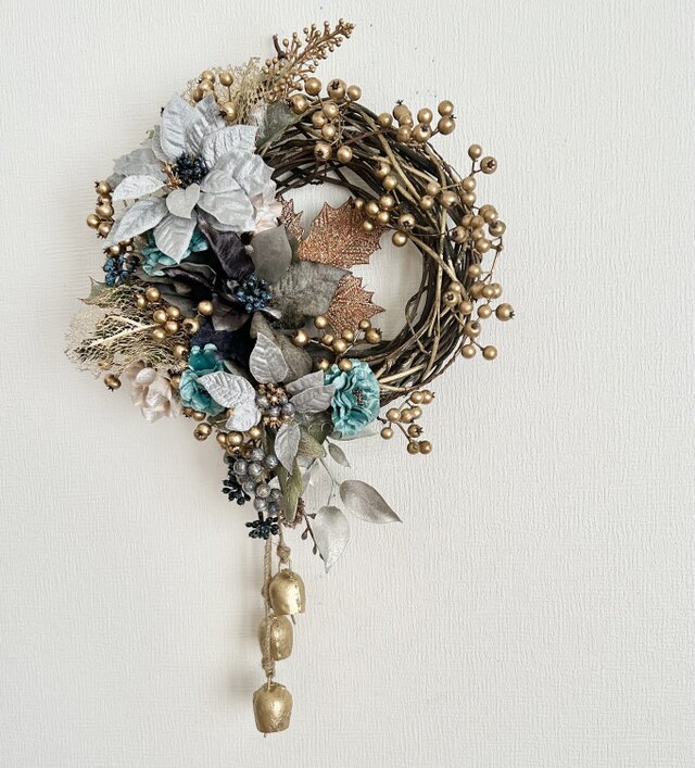 Xmas Poinsettia wreath VII